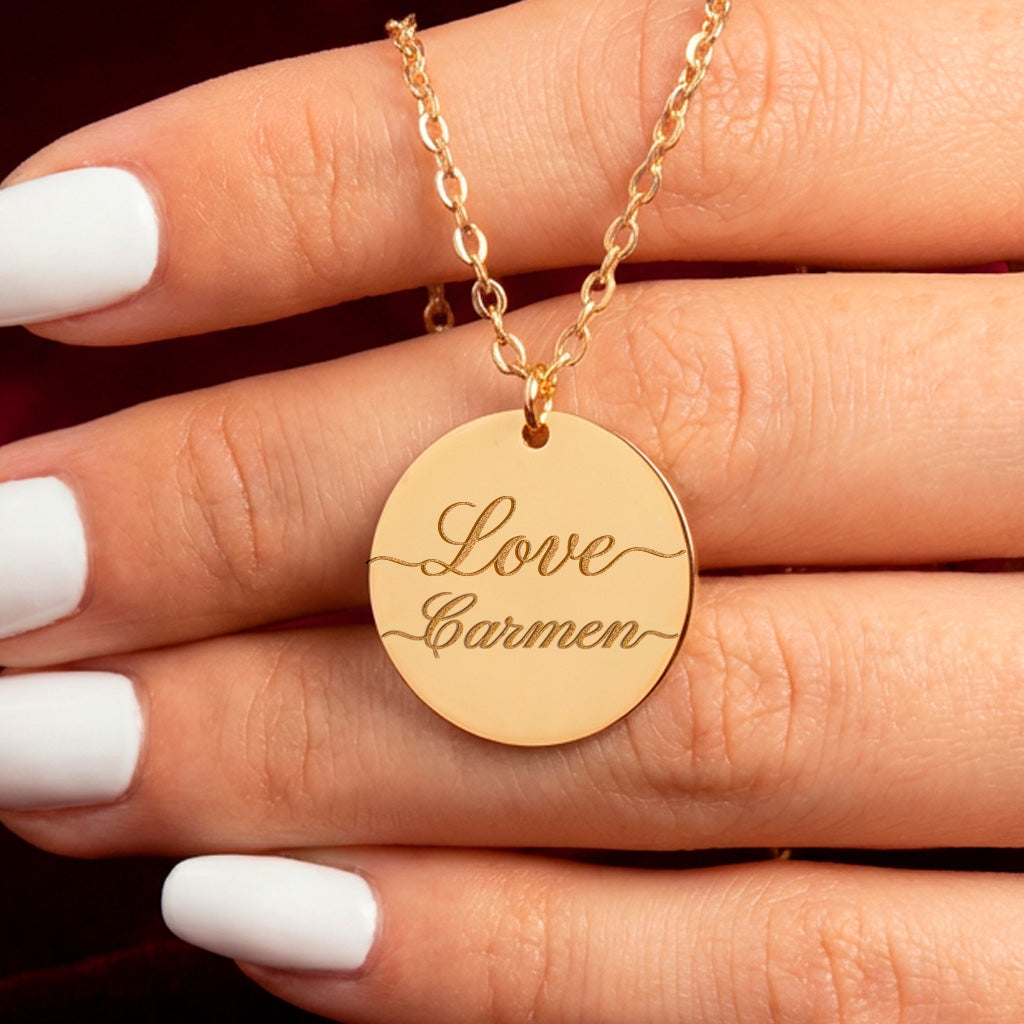 Collar grabado personalizado